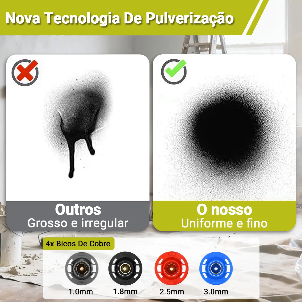 Nova tecnologia de pulverização DESOON